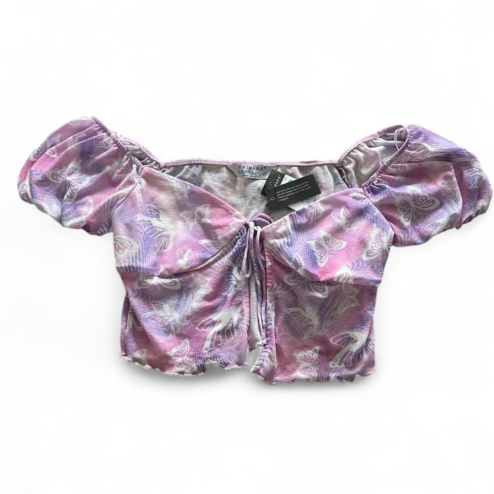 New with tags Primark Purple and Pink Butterfly Cropped Cardigan